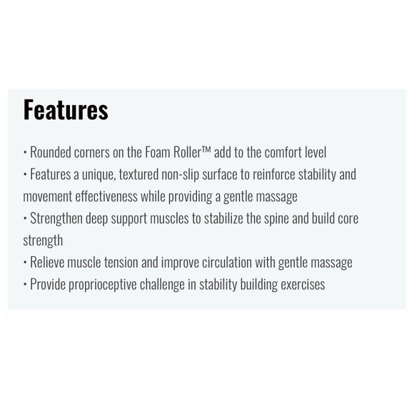 Merrithew Non-Slip Foam Roller Deluxe 24” - Picture 4 of 5